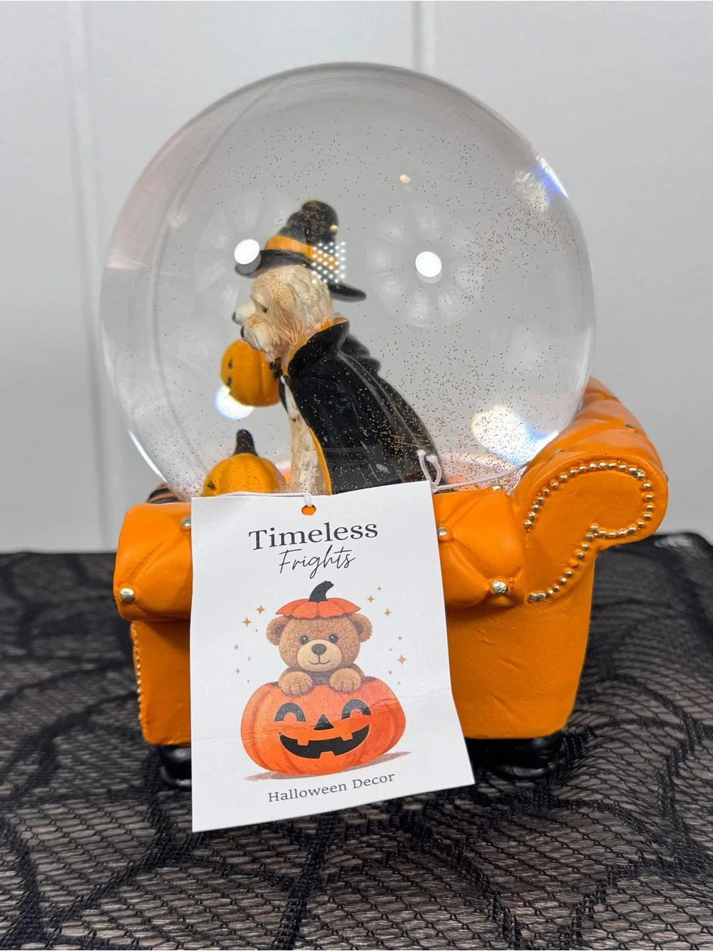 NEW Summerween Timeless Frights Dogs Halloween Snow Globe